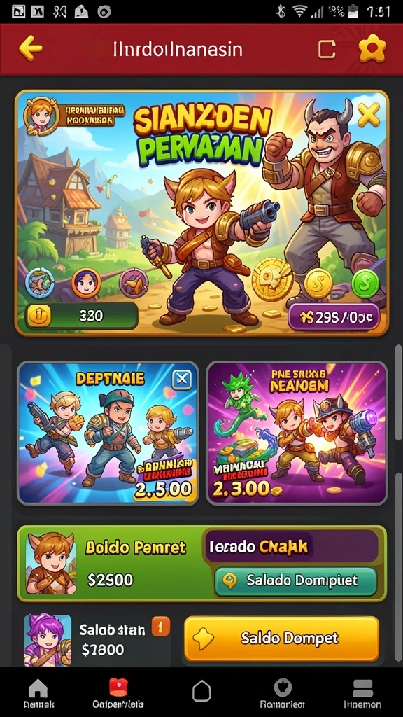 gems365 - Tampilan awal GEMS365 yang menarik dan penuh warna.