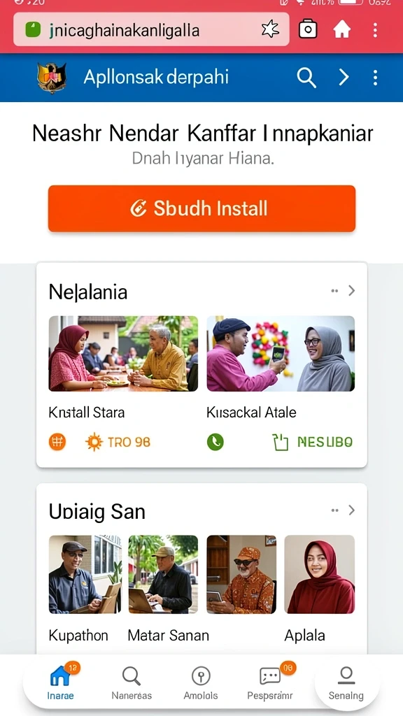 kijangwin - Tampilan antarmuka yang menarik dan ramah pengguna.