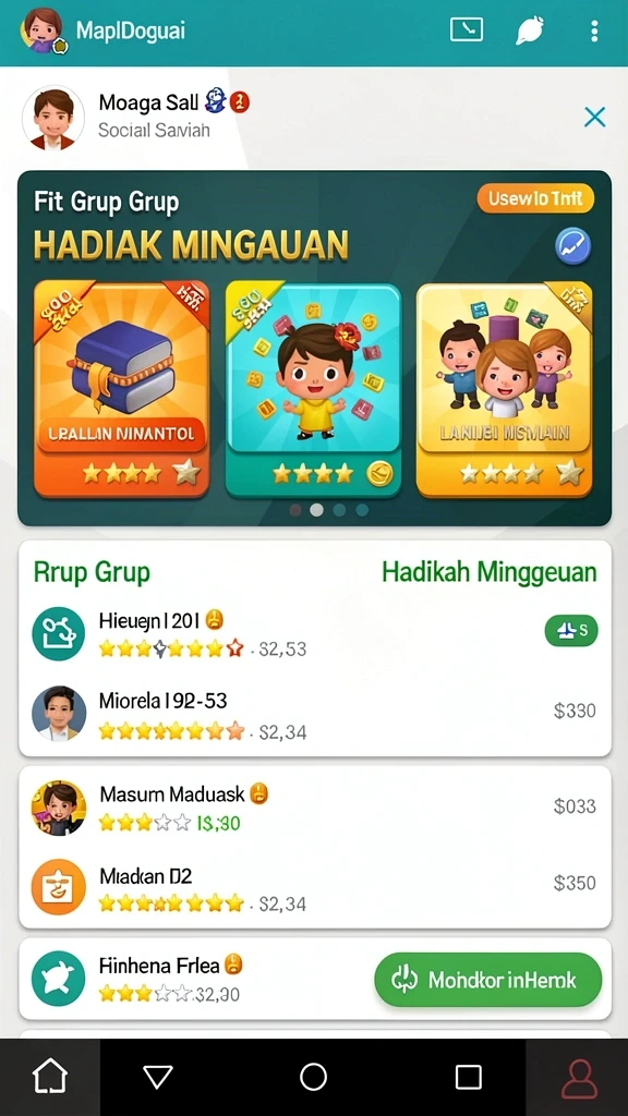 mt777 - Tampilan antarmuka permainan yang menarik dan intuitif.